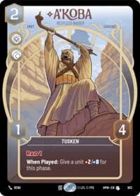 A'Koba - Restless Raider (Prestige) - Homeworlds - Star Wars: Unlimited card