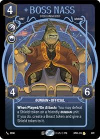 Boss Nass - Otoh Gunga Boss (Prestige) - Homeworlds - Star Wars: Unlimited card