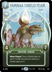 Fambaa Shield Team (Prestige) - Homeworlds - Star Wars: Unlimited card
