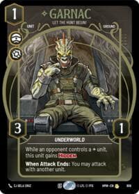 Garnac - Let the Hunt Begin! (Prestige) - Homeworlds - Star Wars: Unlimited card