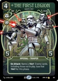 The First Legion - Vader's Fist (Prestige) - Homeworlds - Star Wars: Unlimited card