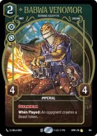 Babwa Venomor - Burning Kashyyyk (Prestige) - Homeworlds - Star Wars: Unlimited card