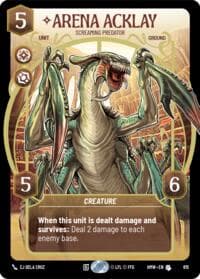 Arena Acklay - Screaming Predator (Prestige) - Homeworlds - Star Wars: Unlimited card