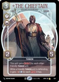 The Chieftain - Here Since the Oceans Dried (Prestige) - Homeworlds - Star Wars: Unlimited card