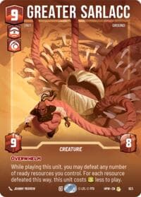 Greater Sarlacc (Prestige) - Homeworlds - Star Wars: Unlimited card