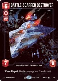 Battle-Scarred Destroyer (Prestige) - Homeworlds - Star Wars: Unlimited card