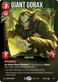 Giant Gorax (Prestige) - Homeworlds - Star Wars: Unlimited card