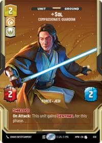 Sol - Compassionate Guardian (Prestige) - Homeworlds - Star Wars: Unlimited card