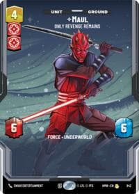 Maul - Only Revenge Remains (Prestige) - Homeworlds - Star Wars: Unlimited card