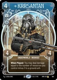 Krrsantan - Santo (Prestige Foil) - Homeworlds - Star Wars: Unlimited card