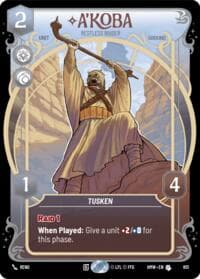 A'Koba - Restless Raider (Prestige Foil) - Homeworlds - Star Wars: Unlimited card