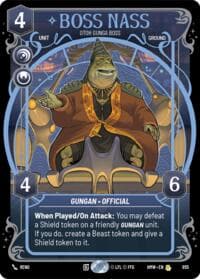 Boss Nass - Otoh Gunga Boss (Prestige Foil) - Homeworlds - Star Wars: Unlimited card