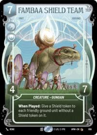 Fambaa Shield Team (Prestige Foil) - Homeworlds - Star Wars: Unlimited card