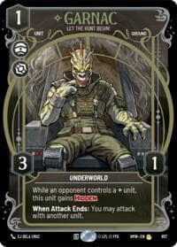Garnac - Let the Hunt Begin! (Prestige Foil) - Homeworlds - Star Wars: Unlimited card