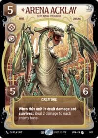 Arena Acklay - Screaming Predator (Prestige Foil) - Homeworlds - Star Wars: Unlimited card