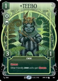 Teebo - Striped Hunter (Prestige Foil) - Homeworlds - Star Wars: Unlimited card