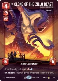 Clone of the Zillo Beast - Emperor's Experiment (Prestige Foil) - Homeworlds - Star Wars: Unlimited card