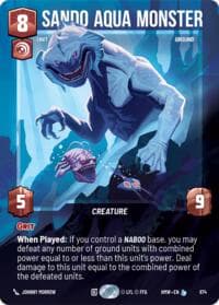 Sando Aqua Monster (Prestige Foil) - Homeworlds - Star Wars: Unlimited card