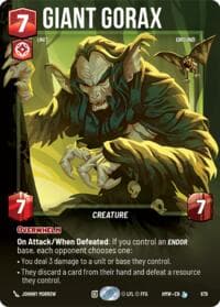 Giant Gorax (Prestige Foil) - Homeworlds - Star Wars: Unlimited card