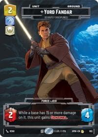 Yord Fandar - Devoutly Disciplined (Prestige Foil) - Homeworlds - Star Wars: Unlimited card