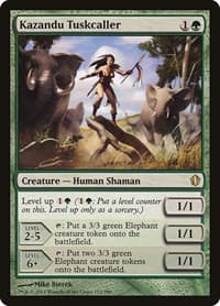 Kazandu Tuskcaller - Commander 2013 - Magic: The Gathering card