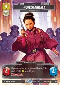 Queen Amidala - Retaking Theed (Prestige Foil) - Homeworlds - Star Wars: Unlimited card