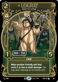 Logray - Bright Tree Shaman (Serialized) - Homeworlds - Star Wars: Unlimited card