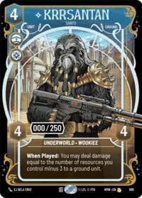 Krrsantan - Santo (Serialized) - Homeworlds - Star Wars: Unlimited card