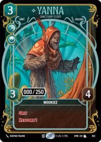 Yanna - Sanctuary Elder (Serialized) - Homeworlds - Star Wars: Unlimited card