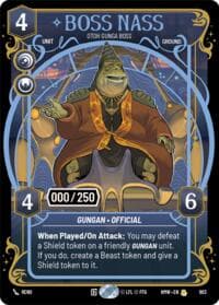 Boss Nass - Otoh Gunga Boss (Serialized) - Homeworlds - Star Wars: Unlimited card