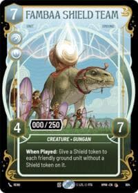 Fambaa Shield Team (Serialized) - Homeworlds - Star Wars: Unlimited card