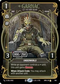 Garnac - Let the Hunt Begin! (Serialized) - Homeworlds - Star Wars: Unlimited card
