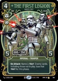 The First Legion - Vader's Fist (Serialized) - Homeworlds - Star Wars: Unlimited card
