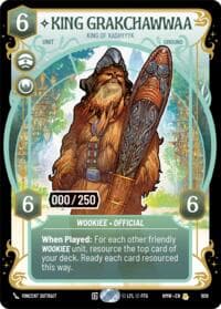 King Grakchawwaa - King of Kashyyyk (Serialized) - Homeworlds - Star Wars: Unlimited card