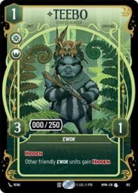 Teebo - Striped Hunter (Serialized) - Homeworlds - Star Wars: Unlimited card