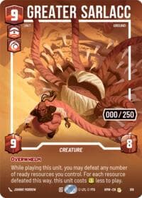 Greater Sarlacc (Serialized) - Homeworlds - Star Wars: Unlimited card