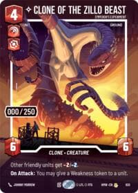 Clone of the Zillo Beast - Emperor's Experiment (Serialized) - Homeworlds - Star Wars: Unlimited card