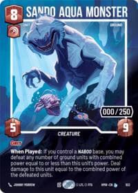 Sando Aqua Monster (Serialized) - Homeworlds - Star Wars: Unlimited card