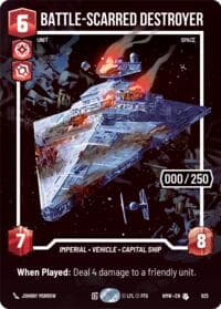 Battle-Scarred Destroyer (Serialized) - Homeworlds - Star Wars: Unlimited card