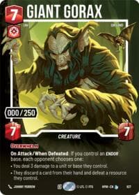 Giant Gorax (Serialized) - Homeworlds - Star Wars: Unlimited card