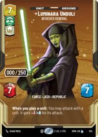 Luminara Unduli - Besieged General (Serialized) - Homeworlds - Star Wars: Unlimited card