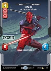 Maul - Only Revenge Remains (Serialized) - Homeworlds - Star Wars: Unlimited card