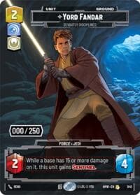Yord Fandar - Devoutly Disciplined (Serialized) - Homeworlds - Star Wars: Unlimited card