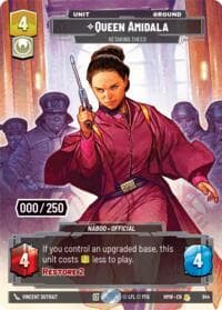 Queen Amidala - Retaking Theed (Serialized) - Homeworlds - Star Wars: Unlimited card