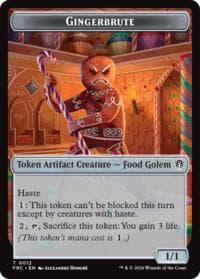 Gingerbrute // Map Double-Sided Token - Commander: Reality Fracture - Magic: The Gathering card
