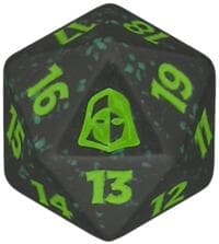 Reality Fracture Prerelease Spindown Life Counter (Green) - Wizards of the Coast Dice - Life Counters card