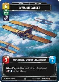 Invasion Lander - Homeworlds: Weekly Play Promos - Star Wars: Unlimited card