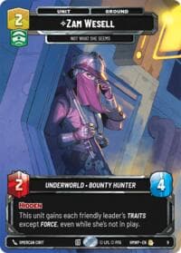 Zam Wesell - Not What She Seems - Homeworlds: Weekly Play Promos - Star Wars: Unlimited card