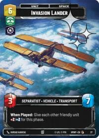 Invasion Lander (Foil) - Homeworlds: Weekly Play Promos - Star Wars: Unlimited card