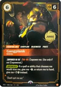 Gangplank, Naval - Riftbound Judge Promotional Cards - Riftbound: League of Legends Trading Card Game card
